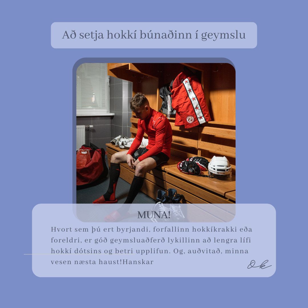 Allt sem þú þarft að vita um geymslu hokkískauta og búnaðar!