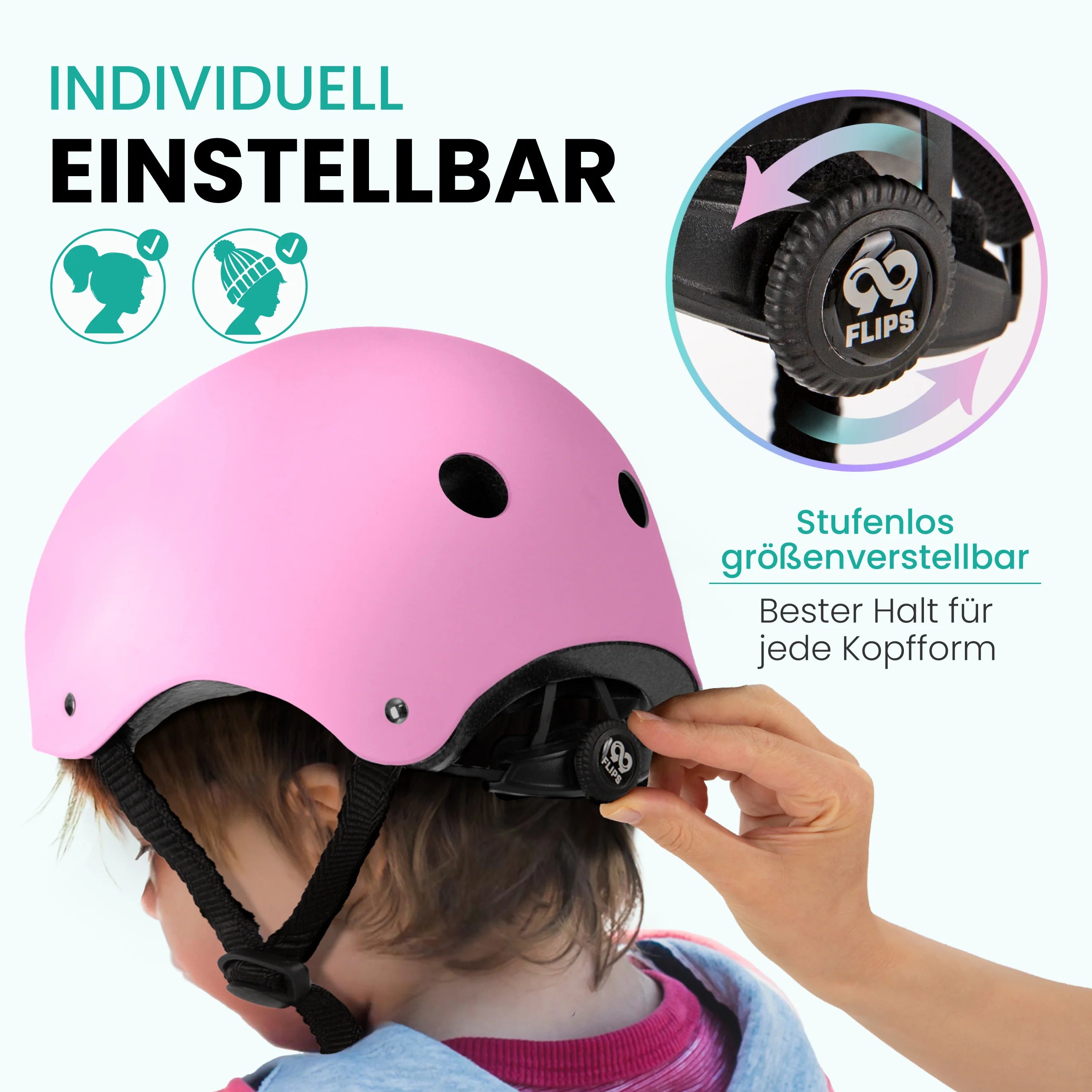 Hjálmur 99 flips- bleikur