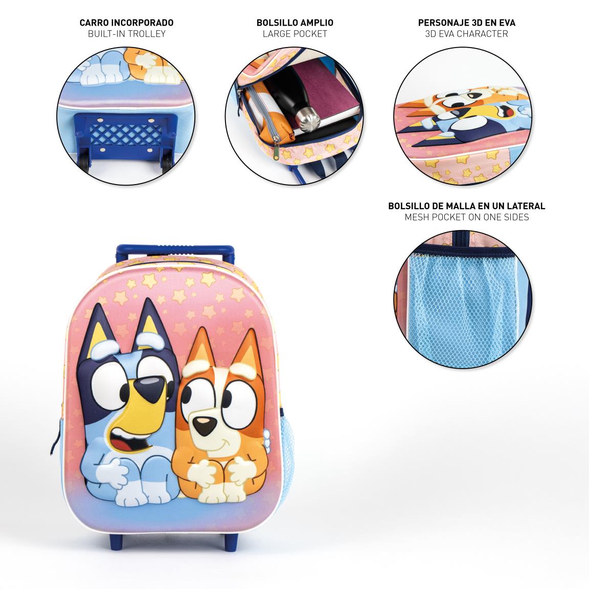 Ferðataska á hjólum - Bluey/Blæja