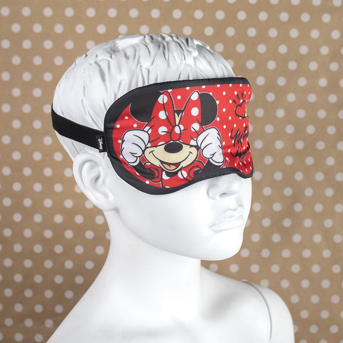 Mína mús sleep mask for young children with polka dot background.