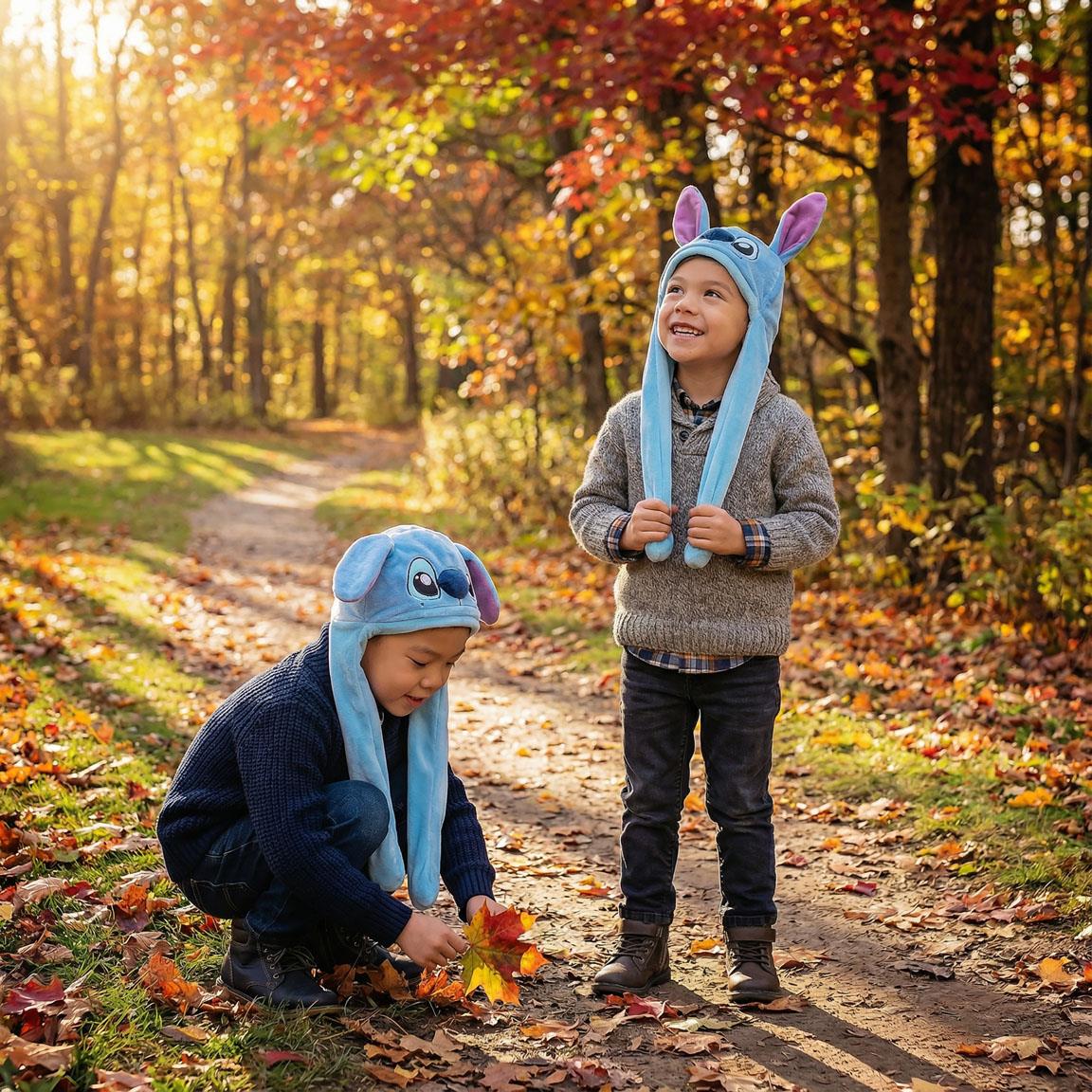 Stitch húfa með eyrum