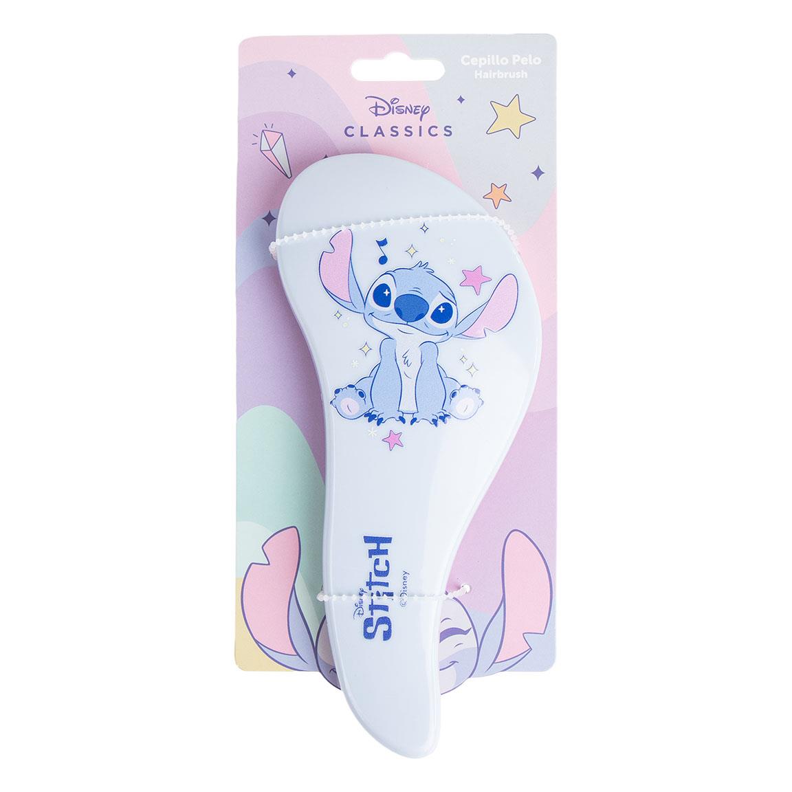 Disney Classics Hárbursti hairbrush featuring Stitch design with colorful packaging.