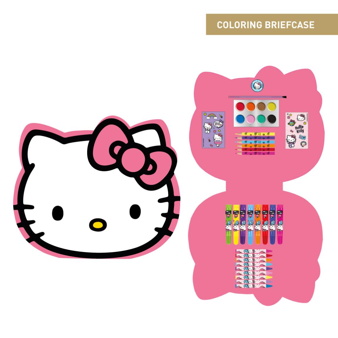 Hello Kitty - litasett og límmiðar