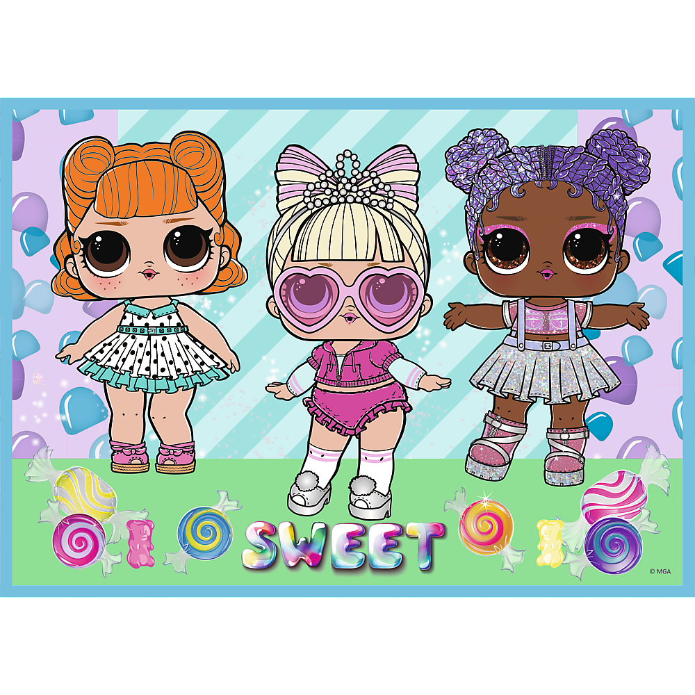 Púsluspil -  L.O.L 4 in 1