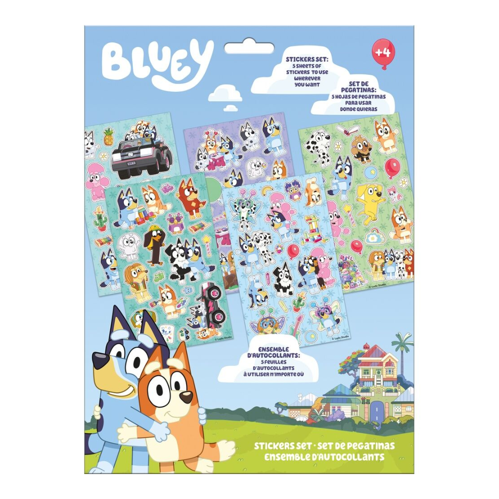 Límmiðar - Bluey- Blæja - 5 arkir