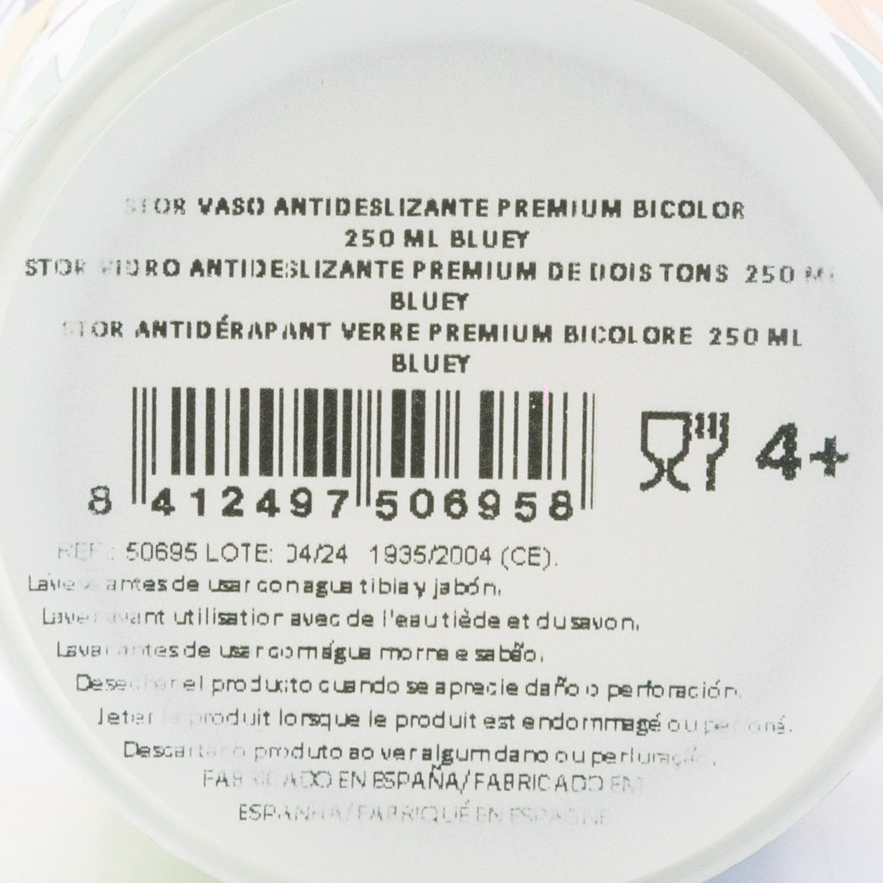 Glas - Bluey 260 ml - no slip