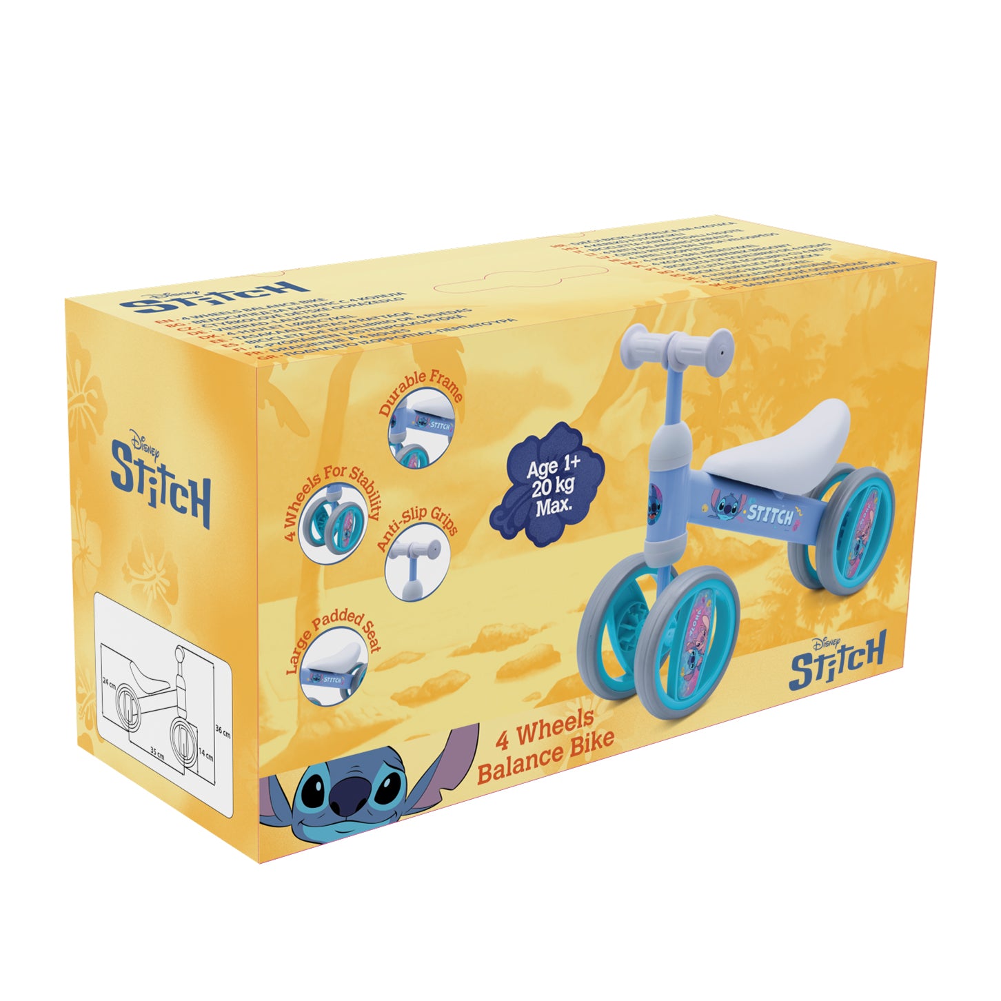 Stitch - Jafnvægishjól úr tré