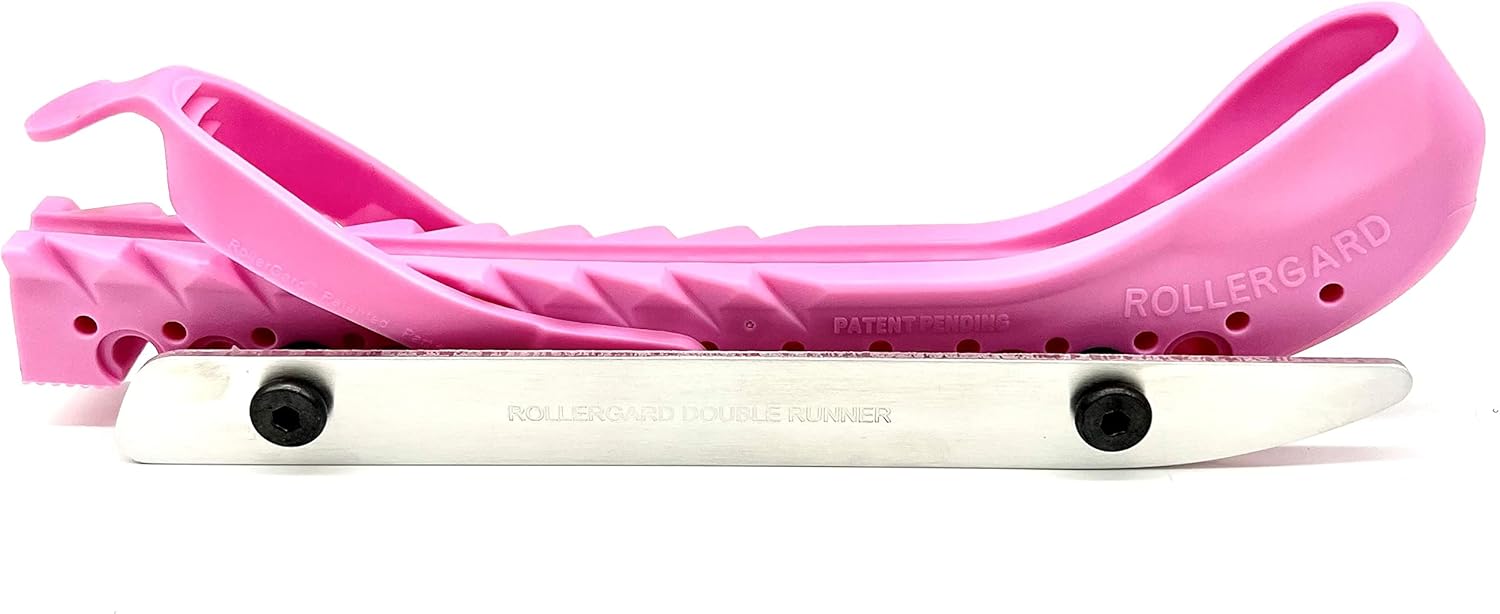 Skautahlífar með blöðum á Bleikar "Double-Runner"