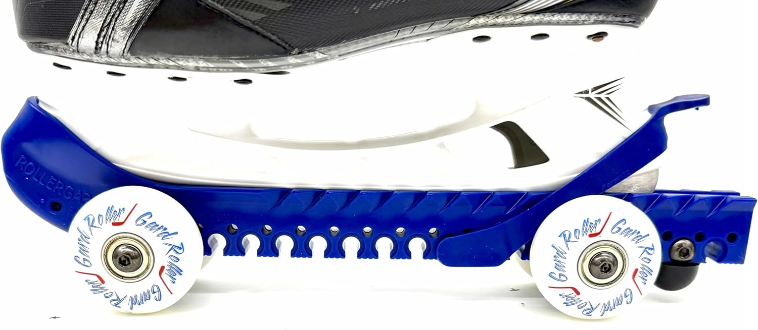 Hokkí skautahlífar með dekkjum dökkbláar