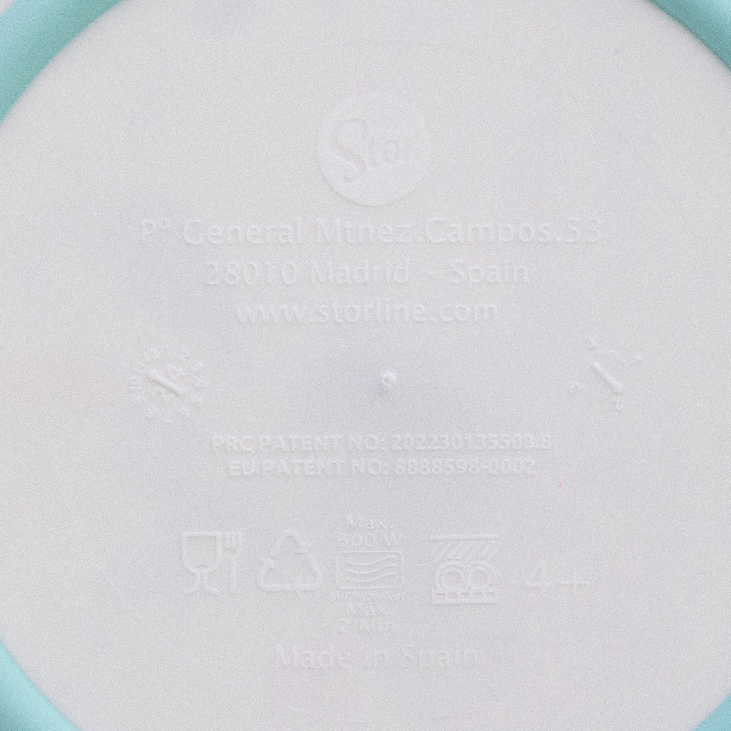 Matarstell - Frozen non slip hvítt og blágrænt