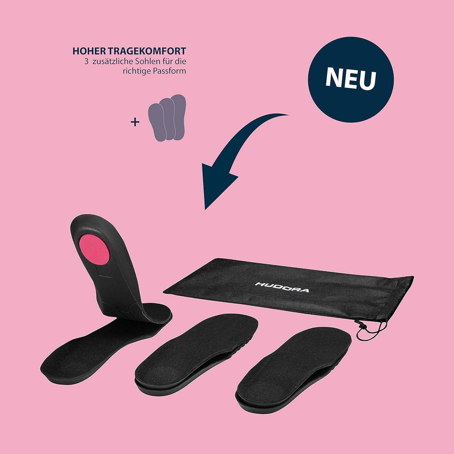 Línuskautar - Mia - bleikir - stækkanlegir