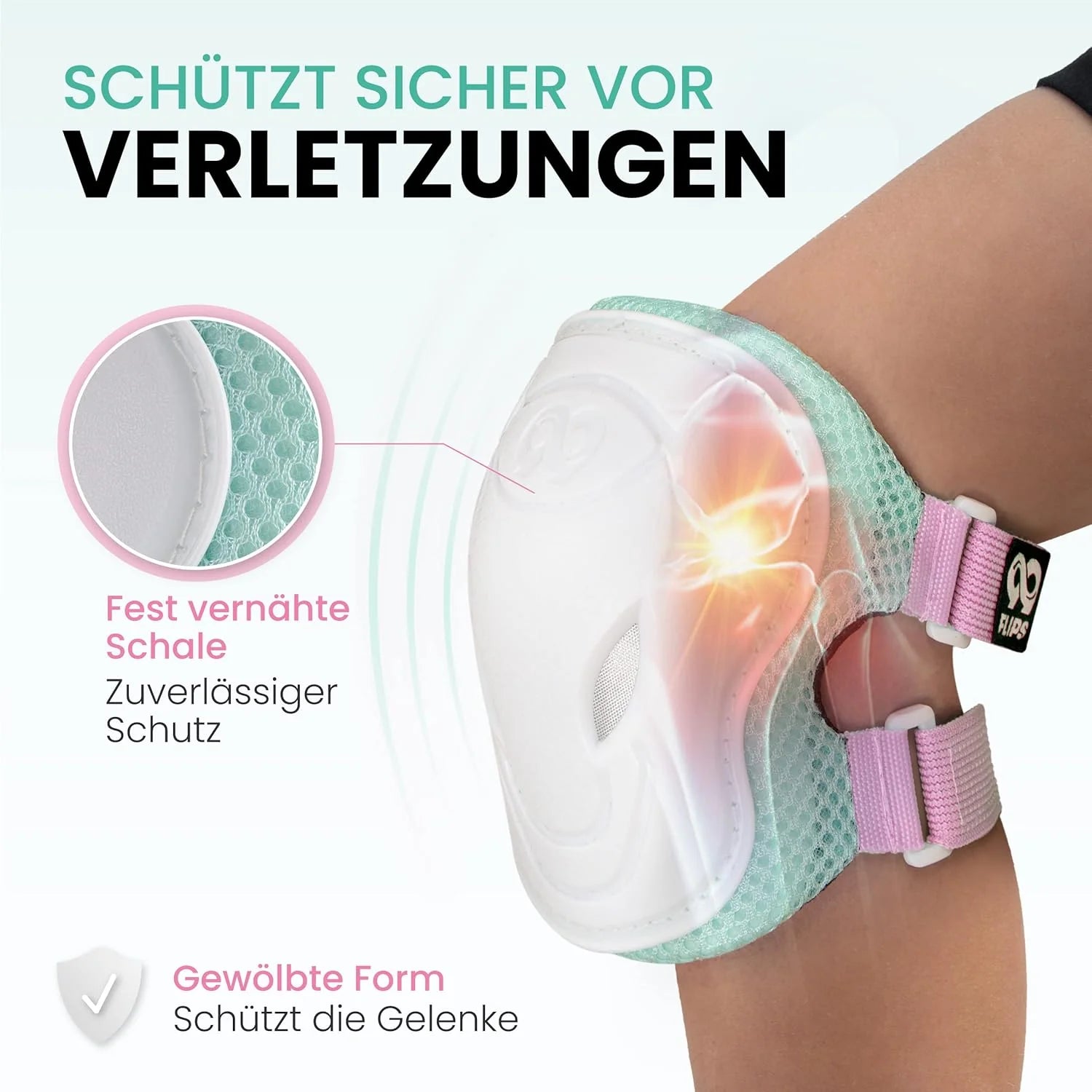 Hlífasett - 99FLIPS - Hvítt, bleikt, mintugrænt