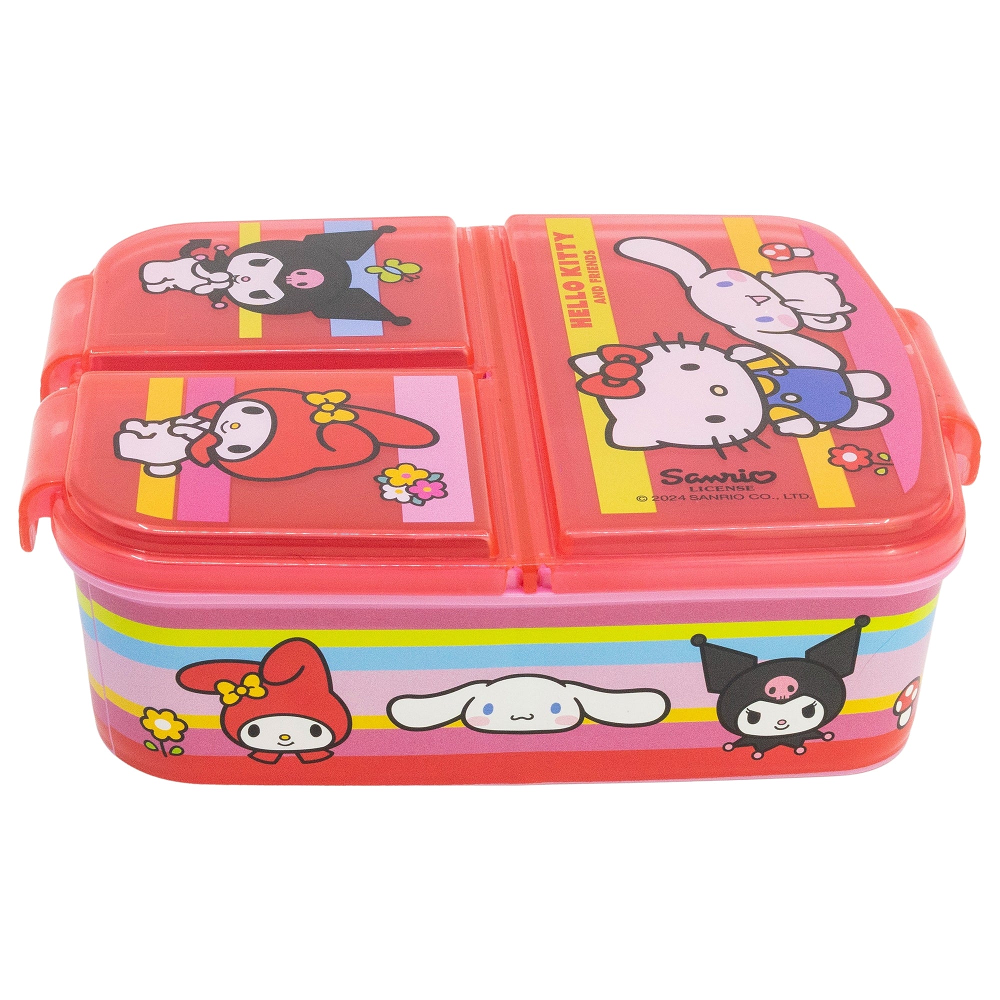 Nestisbox  með þremur hólfum -  Hello Kitty og vinir