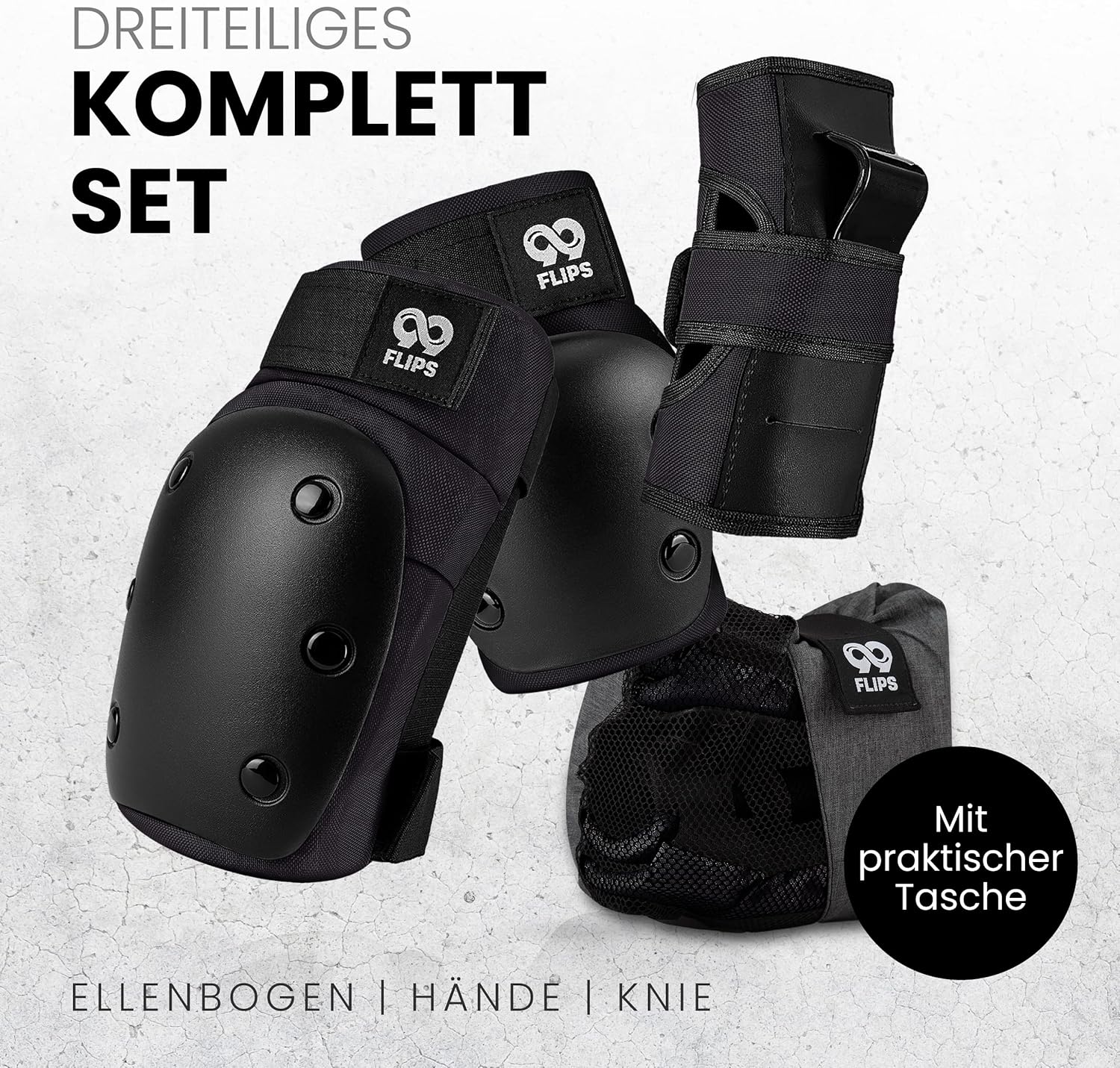 Hlífasett - DIVE - Svartar