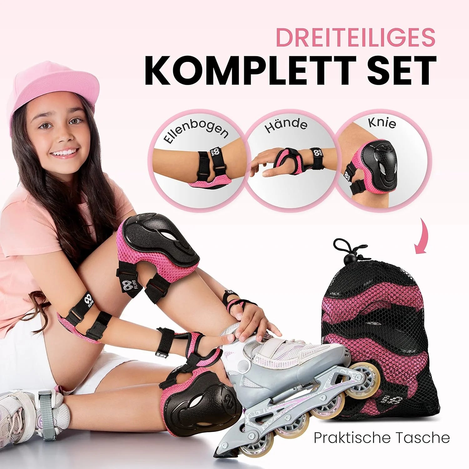 Hlífasett - 99FLIPS - bleikt