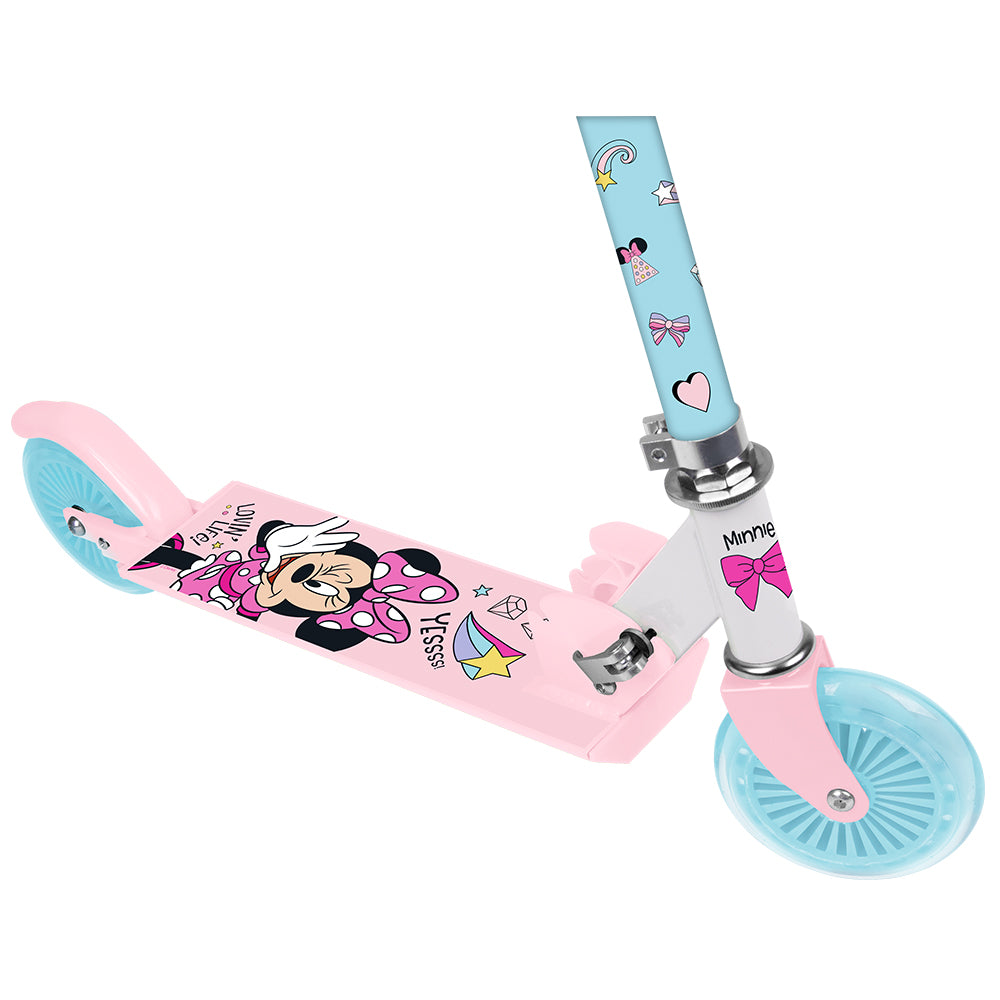 Hlaupahjól - 2 dekk 120 mm Mína Mús - bleikt og blátt