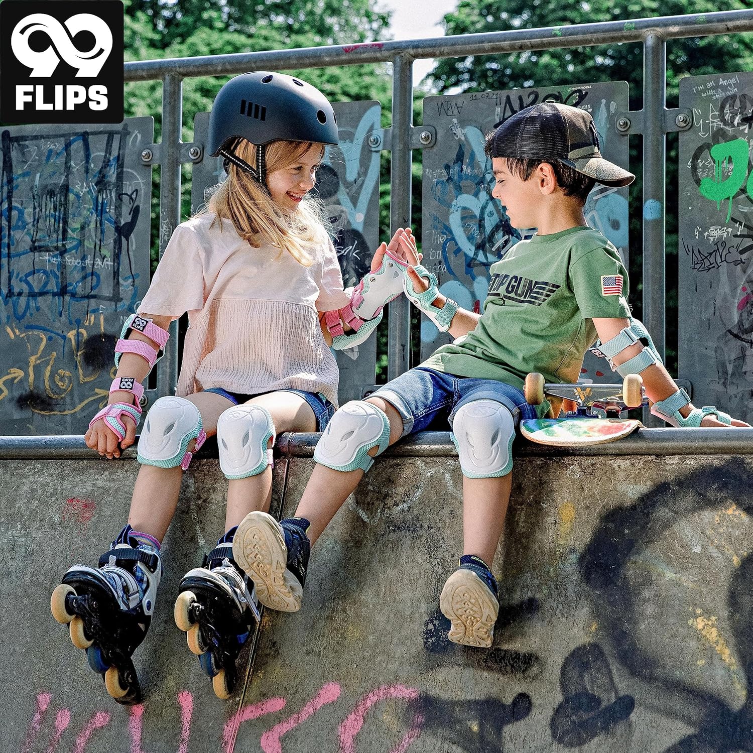 Hlífasett - 99FLIPS - blátt