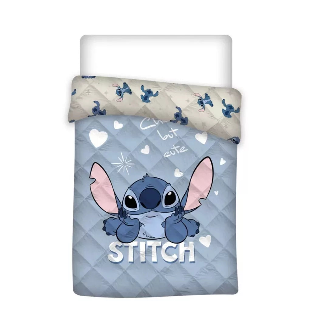 Rúmteppi Stitch - ljósblátt