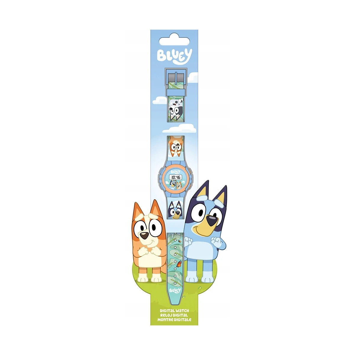 Bluey stafræn klukka BY00013, barnklukka með Bluey þema frá Kids Euroswan
