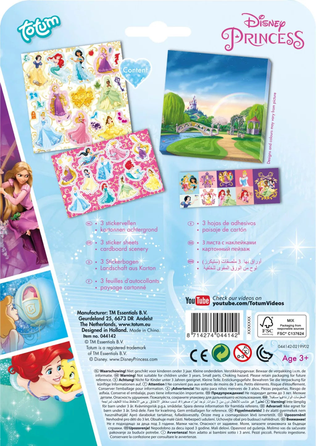 Límmiðasett - Prinsessu