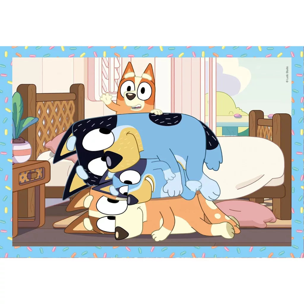 Púsluspil - Bluey 4 in 1