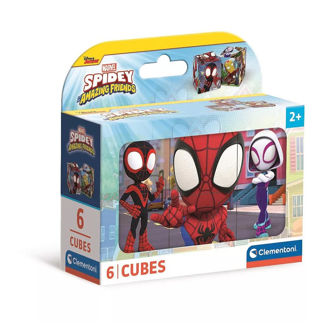 Púsluspil - kubbar - Spidey - 6 kubbar