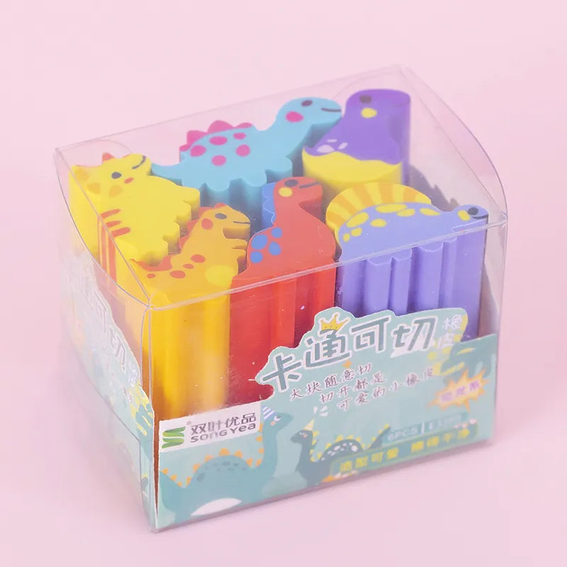 Strokleður skemmtileg form 6 stk