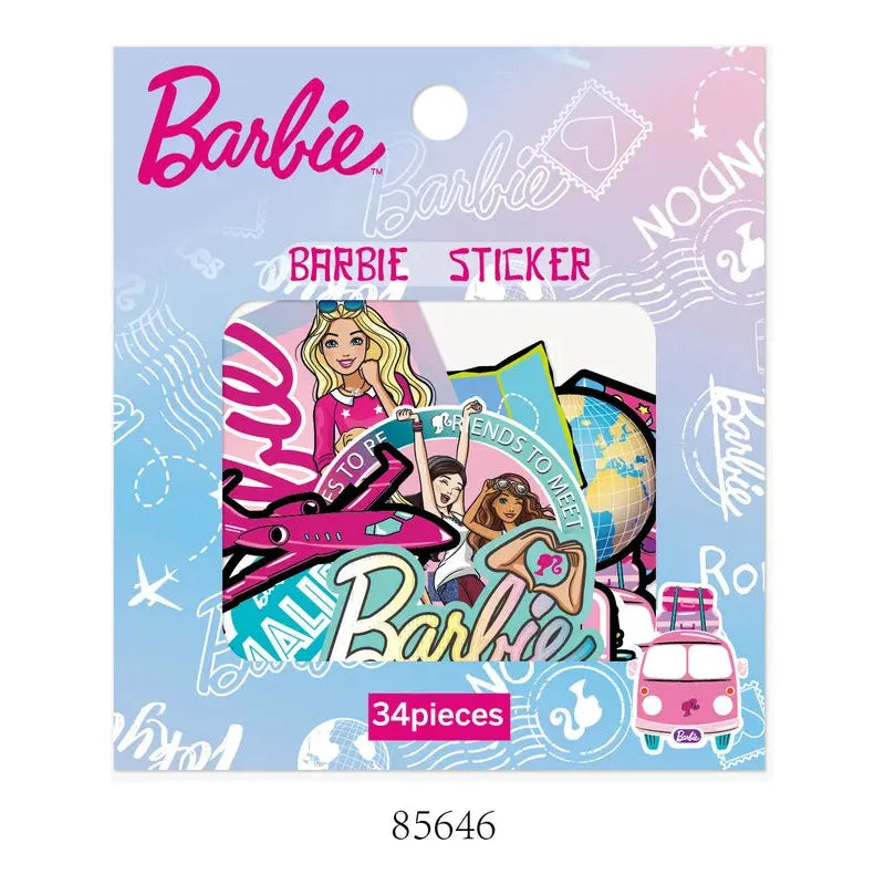 Barbie límmiðar 34 stk