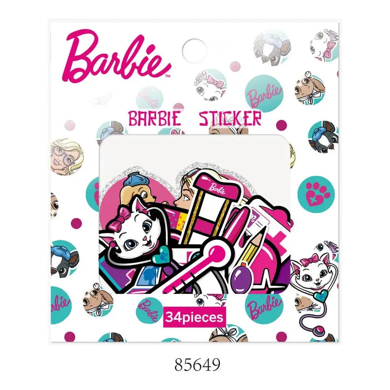 Barbie límmiðar 34 stk