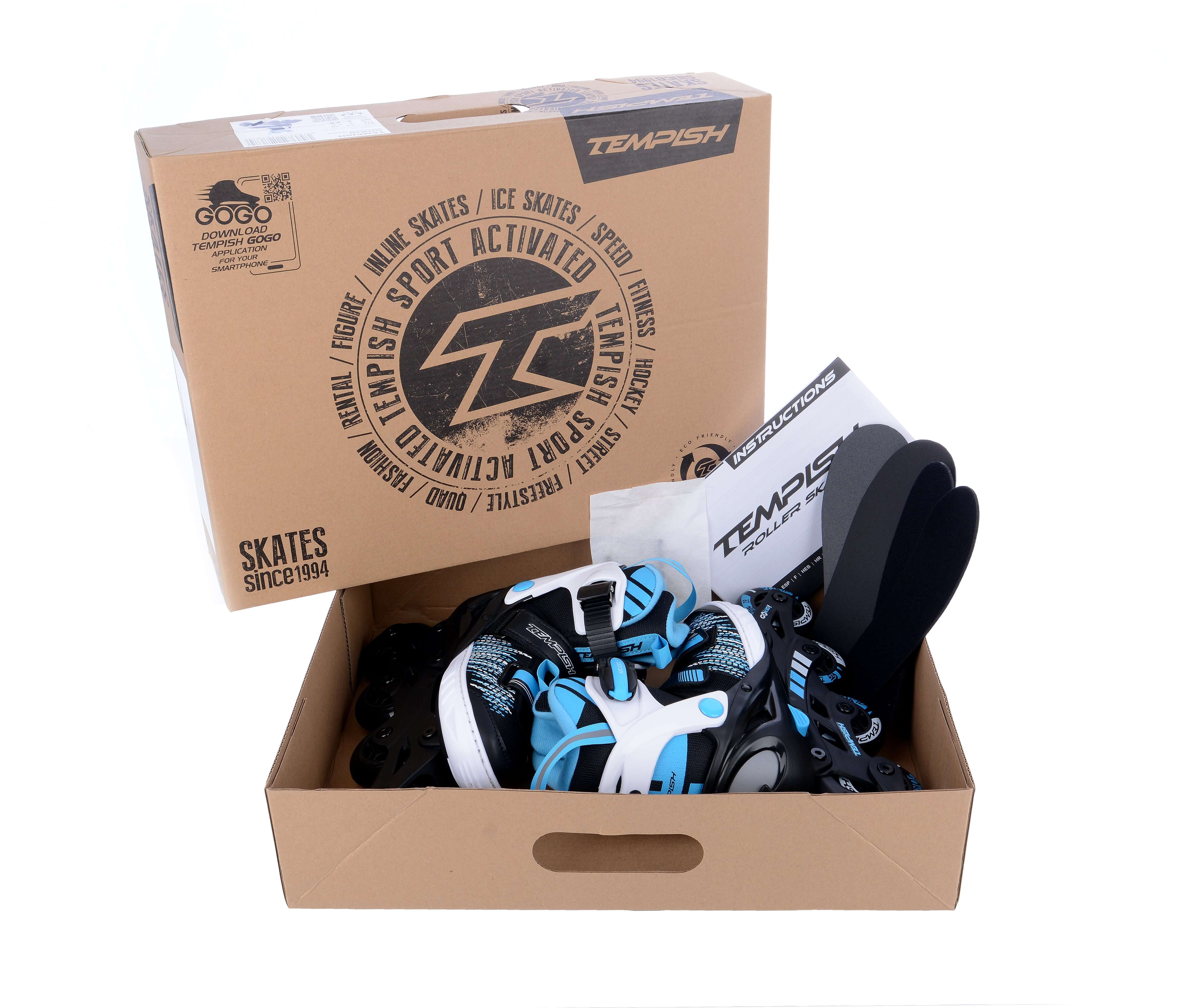 Línuskautar GOKID Bláir Stækkanlegir