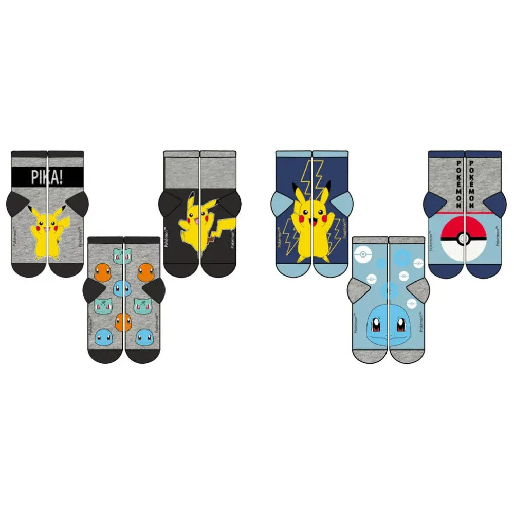 Sokkar - Pokeman - 3 pör