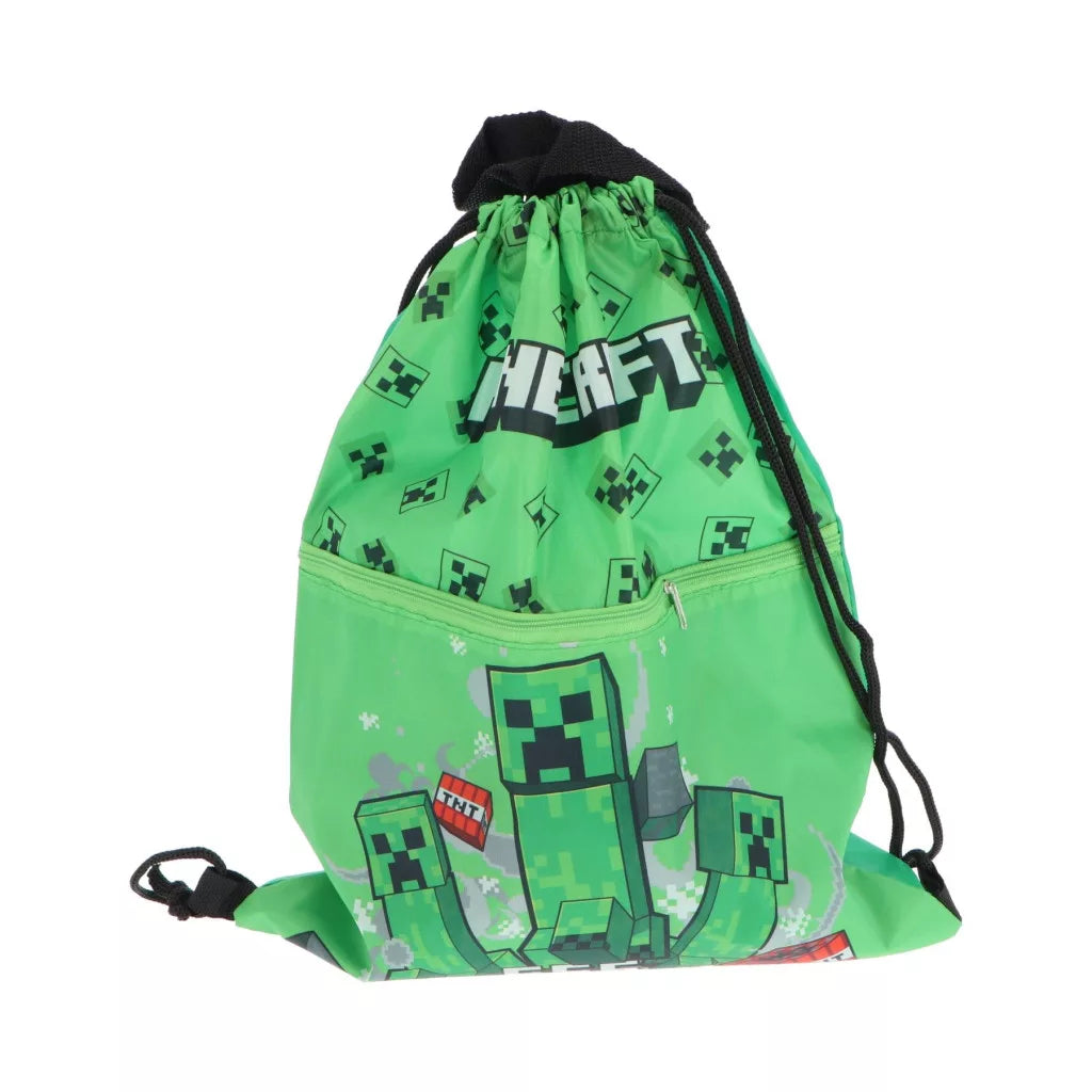 Íþróttapoki - Minecraft BOOM með aukahólfi