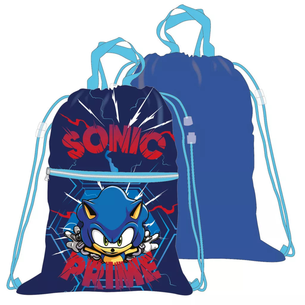 Íþróttapoki - Sonic með aukahólfi - blár