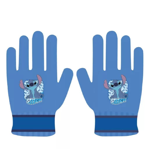 Vettlingar Stitch ljósbláir