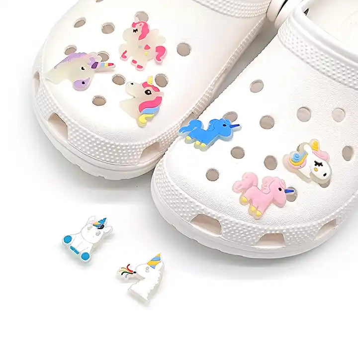 Crocs skraut - Einhyrningur - glow in the dark 1 stk.