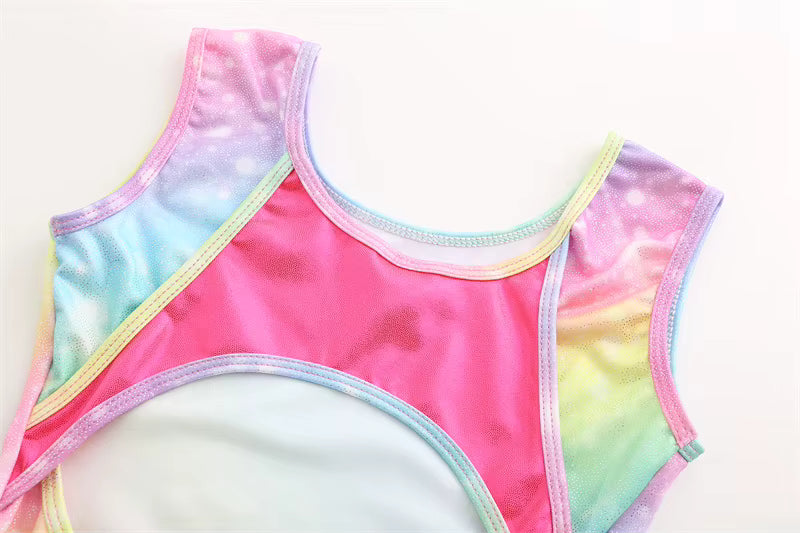 Fimleikabolur - með stuttbuxum -Regnboga