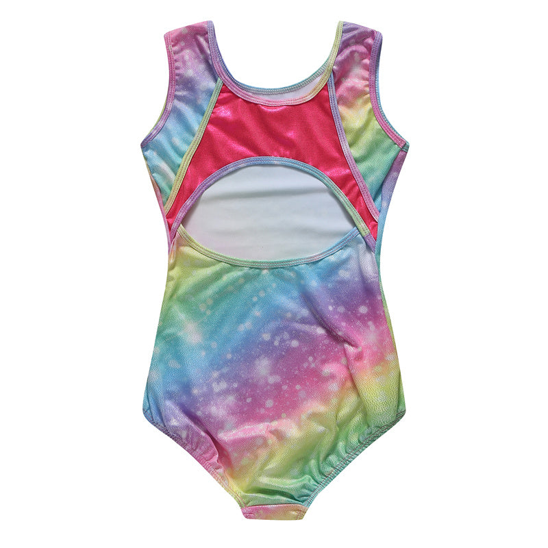 Fimleikabolur - með stuttbuxum -Regnboga