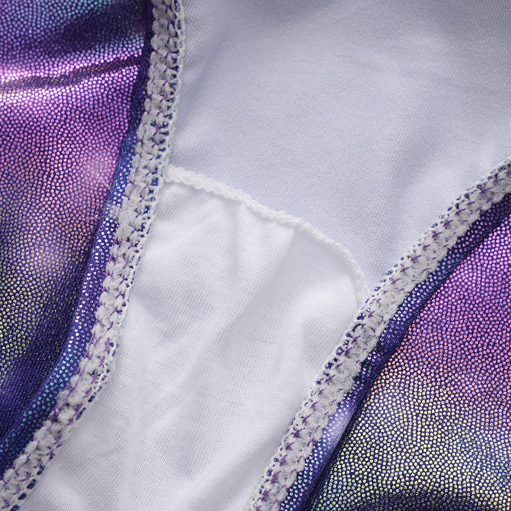 Fimleikabolur - Langerma - bleikur og fjólublár með stjörnum