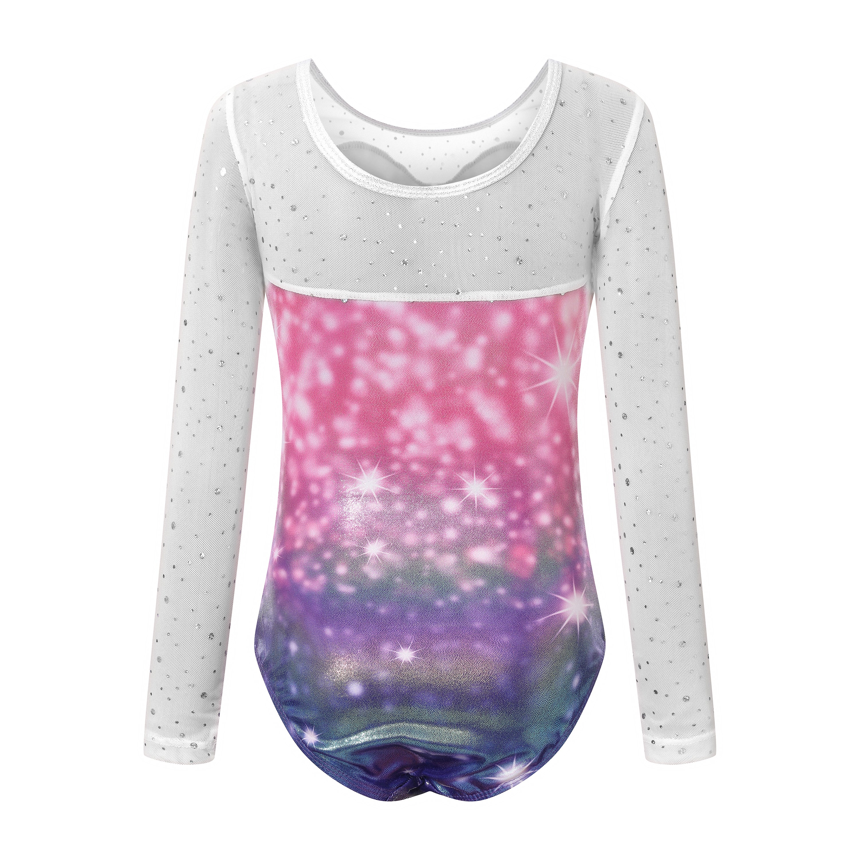 Fimleikabolur - Langerma - bleikur og fjólublár með stjörnum