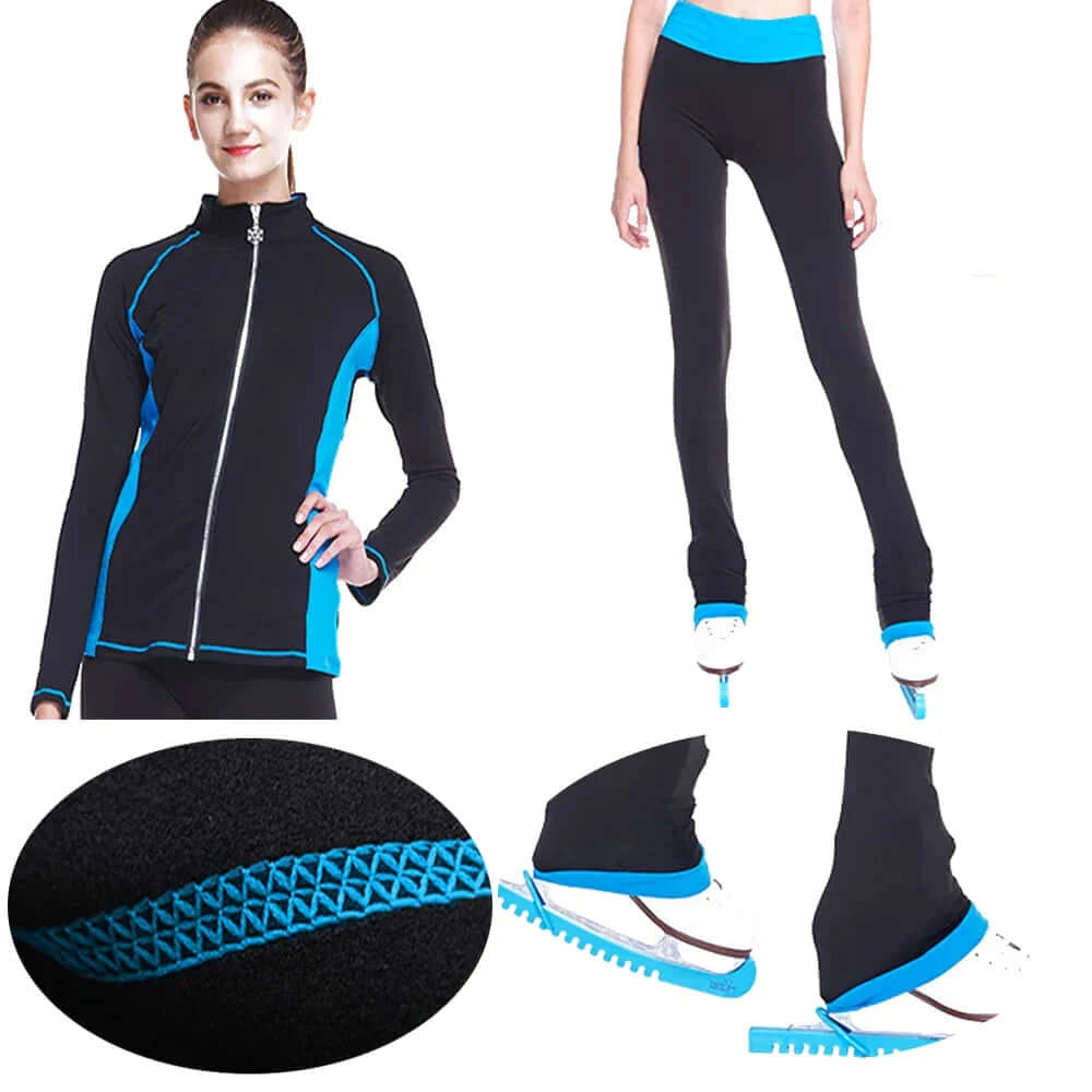 Skautaföt - Svört með Bleiku - buxur og peysa saman í setti