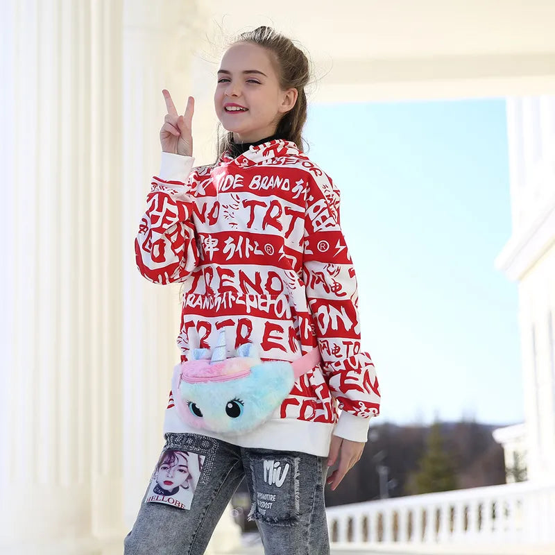 Mittistaska loðin einhyrningur