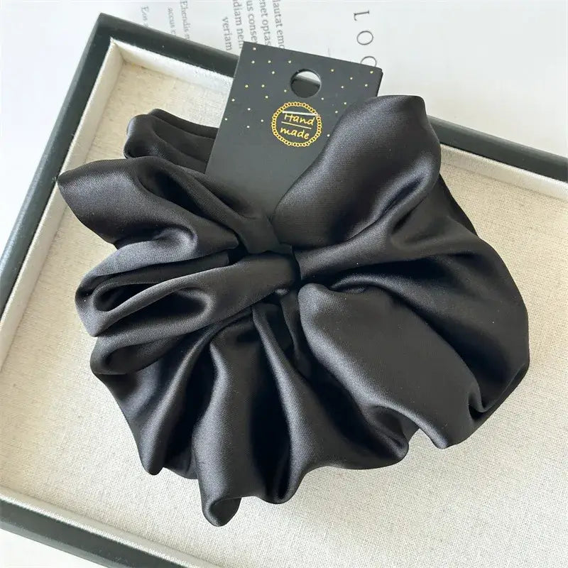 Hárteygjur - Satin - nokkrir litir, handmade satin hairband for women, classic and elegant design, perfect for daily use.
