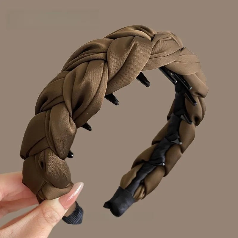 Hárspöng fléttu breið með kamb