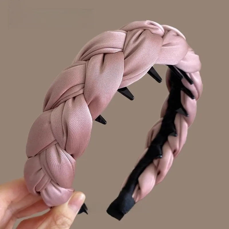 Hárspöng fléttu breið með kamb