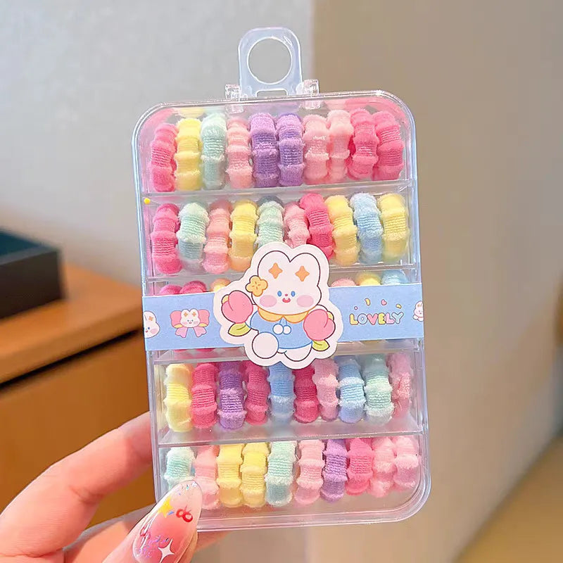 Litlar hárteygjur fyrir börn – 50 stk. í gjafakassa