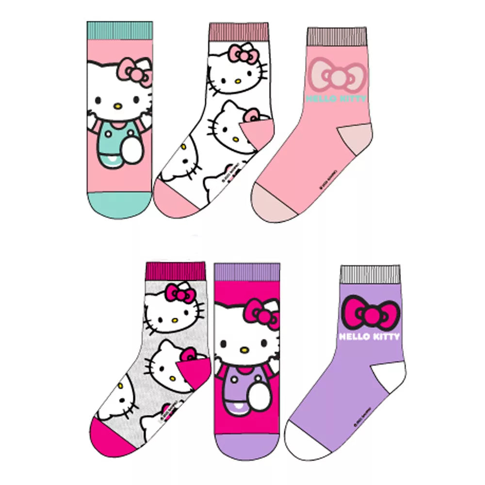 Sokkar Hello Kitty - 3 pör