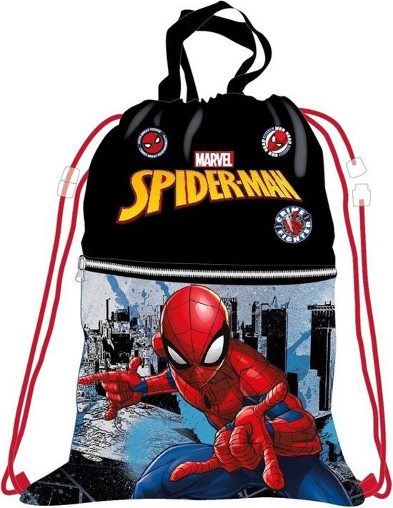 Íþróttapoki - Spiderman Svartur