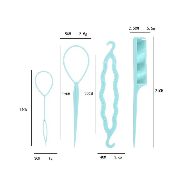 Hársett snúða 4 stk