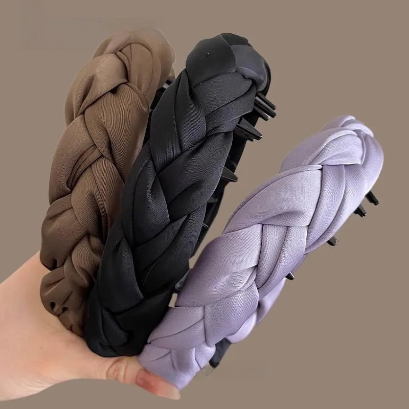 Hárspöng fléttu breið með kamb