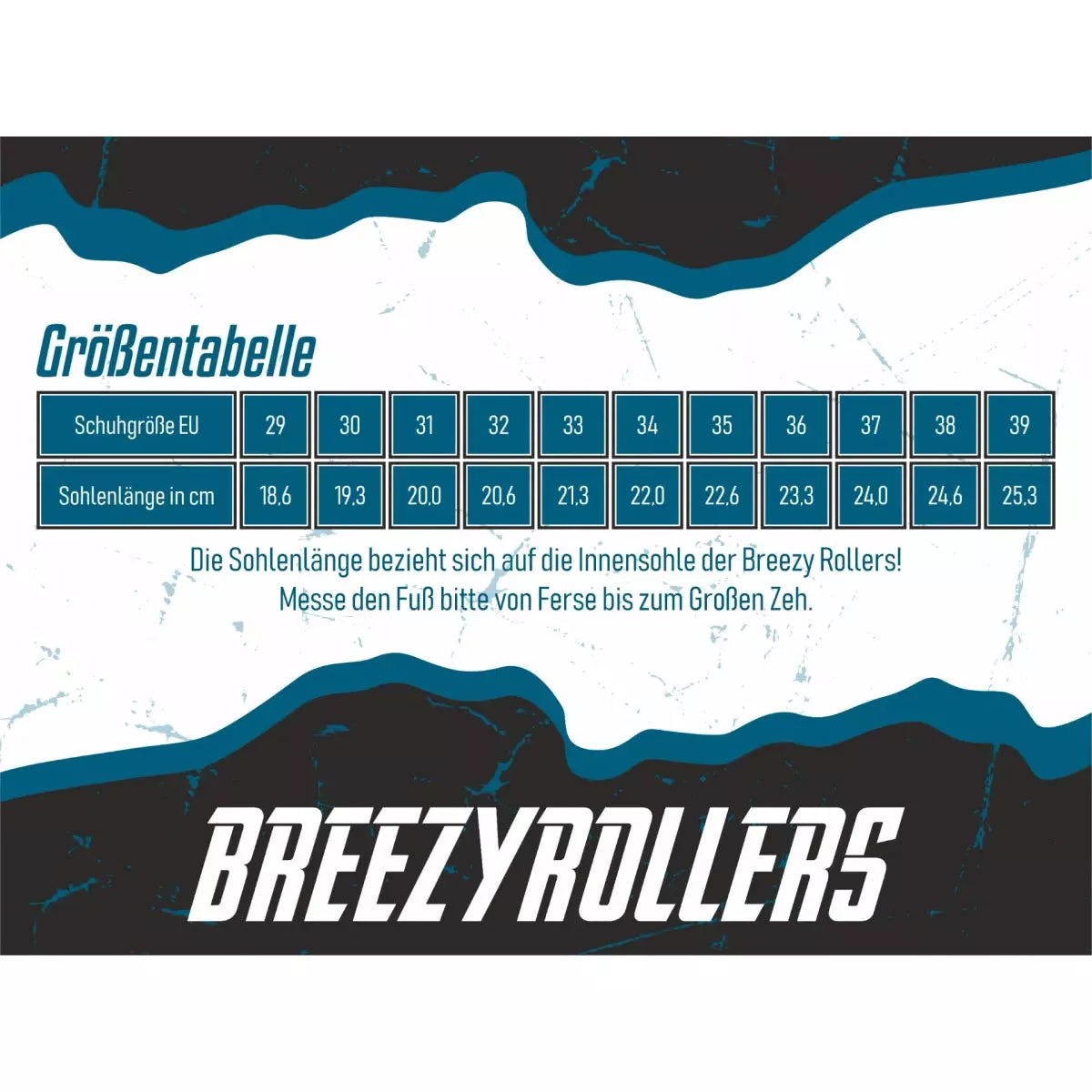 Hjólaskór - Breezy Rollers blár og grænn